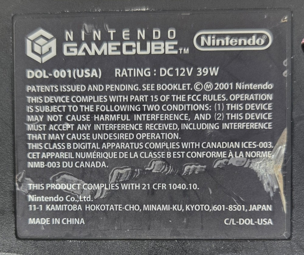 Nintendo GameCube Black Console Bundle Controller Memory Card 2 Games DOL-001