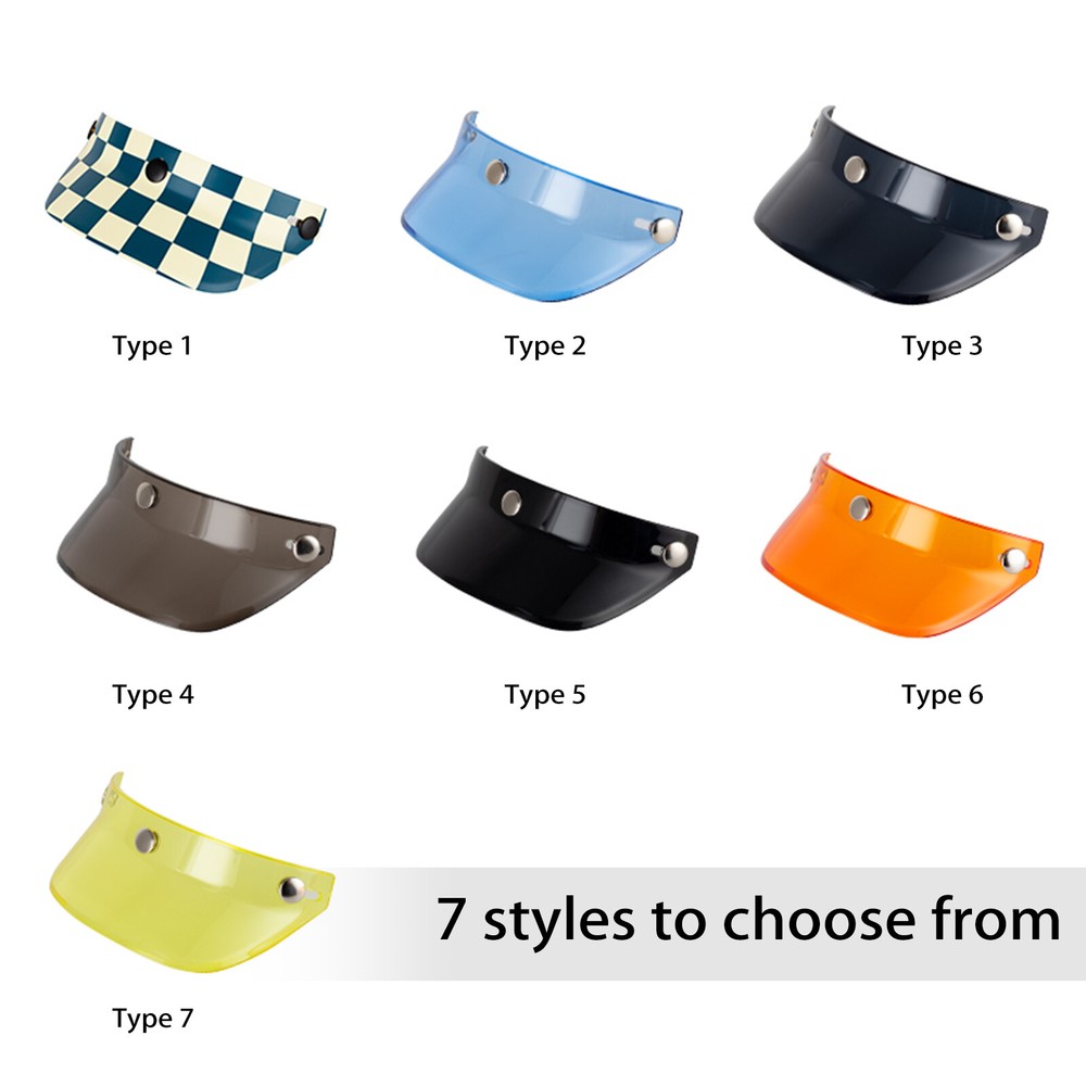Motorcycle Visor Motorcycle 3/4 Open - S4N7