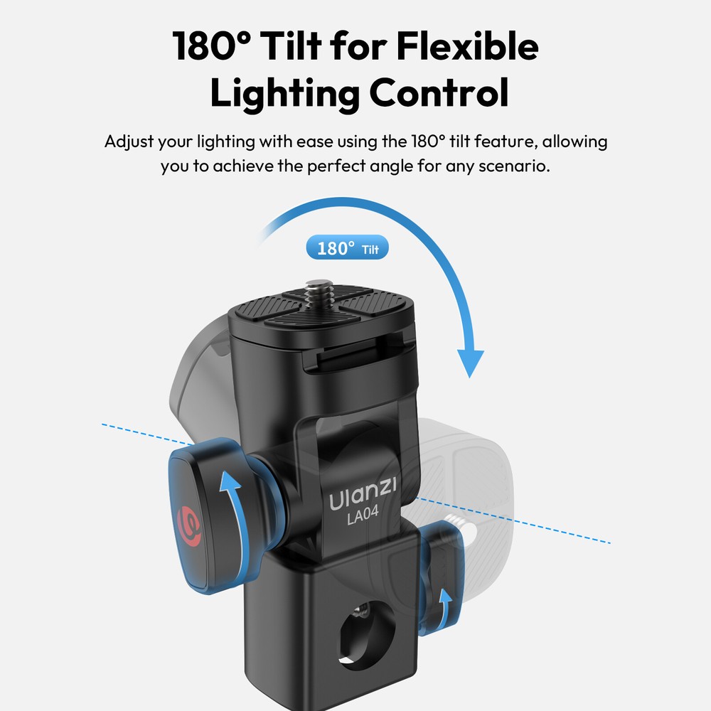 U​lanzi LA04 Light Stand Adapter Angle-Adjustable for Camera Fill Light