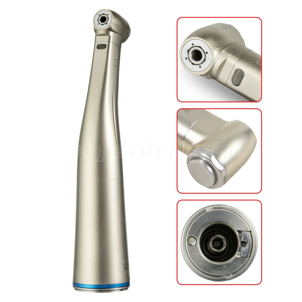 Dental LED Fiber Optic Push Button Contra Angle Handpiece Inner Push E-type YBB