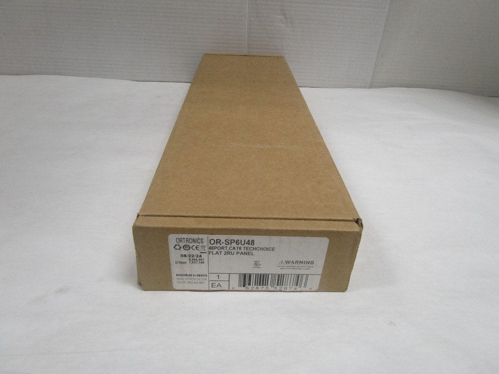 ORTRONICS TechChoice Cat6 48-Port Patch Panel OR-SP6U48 ~STSI