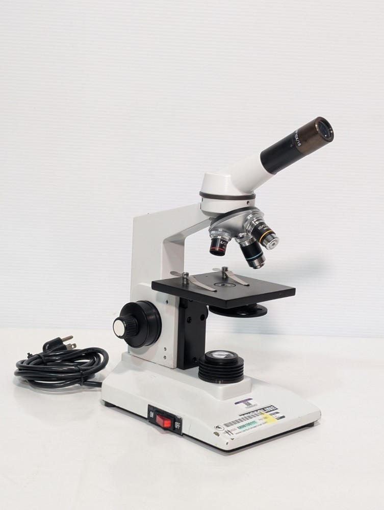 Bristolscope Bristoline monocular microscope WF10X 4x 10x 40x objectives shown
