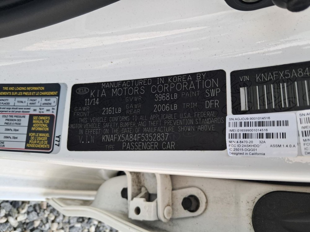 FORTE 2015 Glove Box 4796234