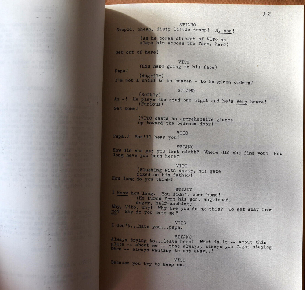 1960 " Bell Canto " by Robert Hill Original Screenplay Script