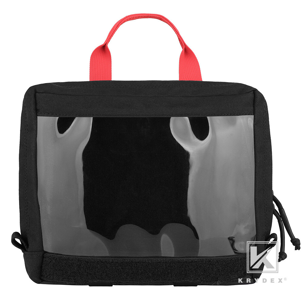 KRYDEX Clear Top Insert Pouch Organizer Hook Back Packing Cube for Backpack