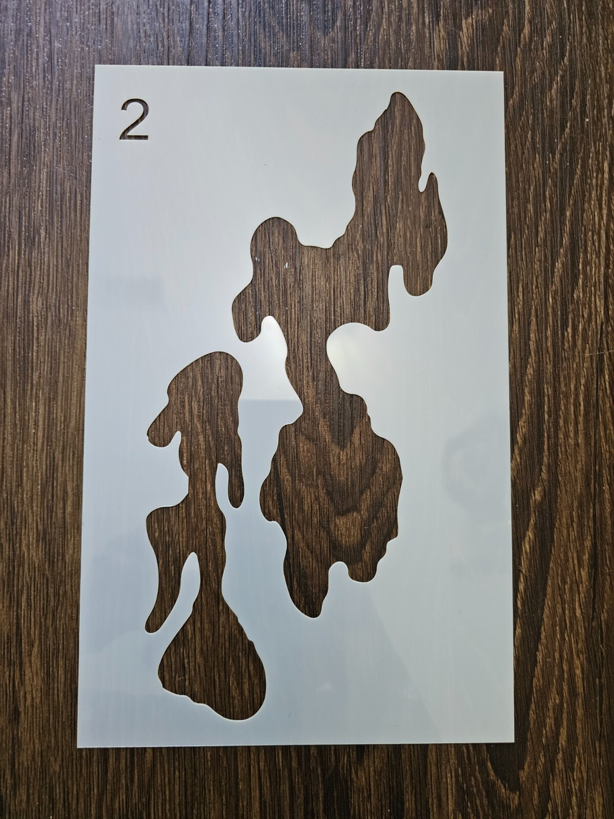 Reusable Bottomlands Camo 10 Mil Mylar Stencil Crafting, DIY, Duracoat, Cerakote