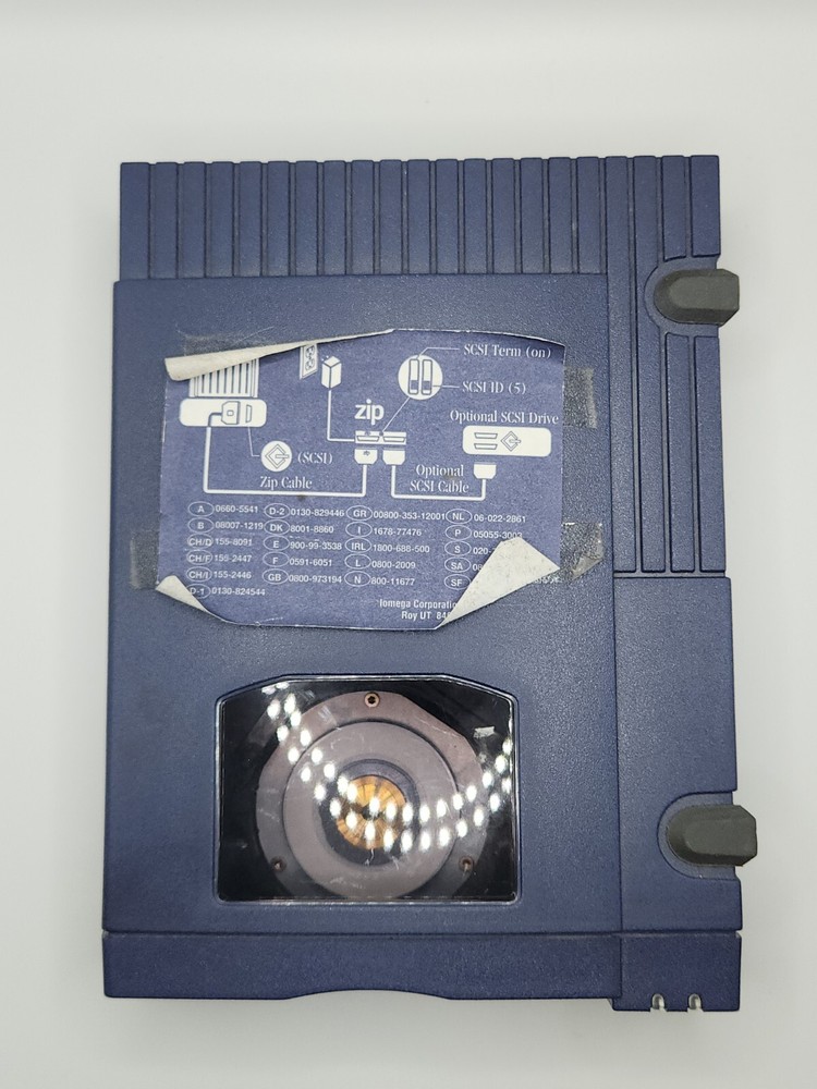 Iomega - 100MB External PC Zip Drive - Blue
