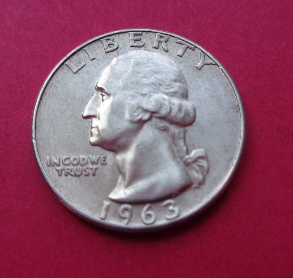 1963-D WASHINGTON QUARTER - NICE