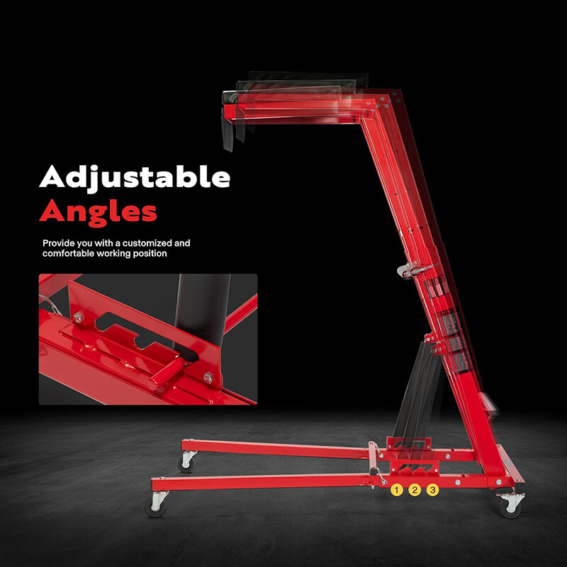 Automotive Topside Creeper 400LBS Adjustable 46"-71" Foldable Engine Creeper