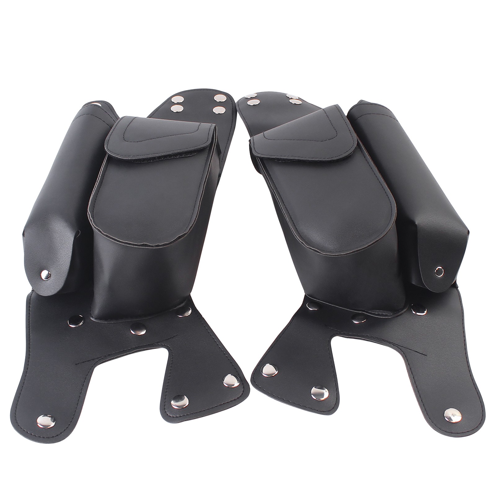 1 Pair Saddlebag Crash Bar Bags Water Bottle Holder For Harley Touring 1993-up
