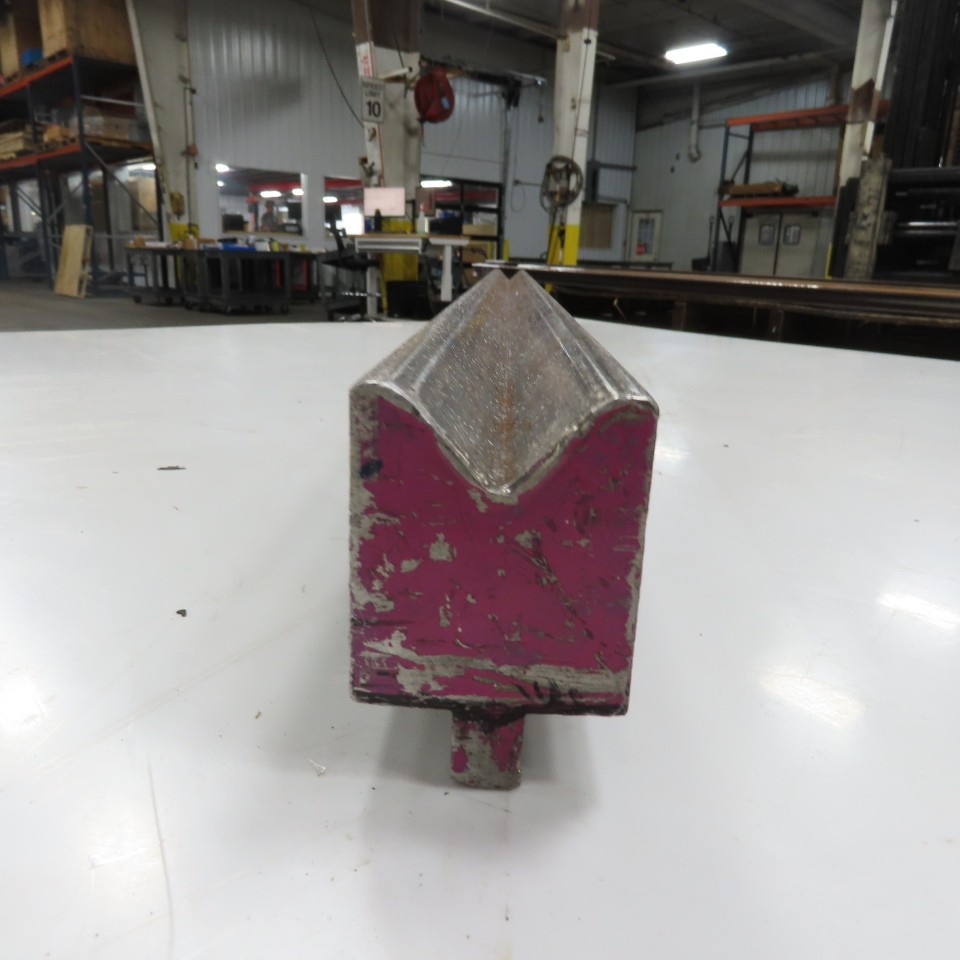 48" L 90° V-Forming Press Brake Die Block 1/2" Tang 1-15/16" Thick 2-7/8" Tall