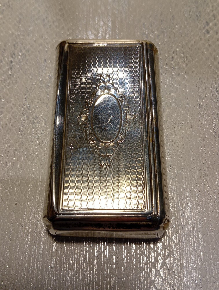 Solid Silver Snuffbox Early 19th Century Continental Hallmark.