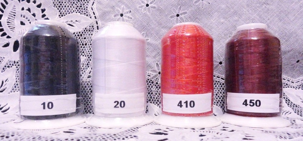 4 NEW different colors GUTERMANN miniking 100% polyester thread 1094 yd Spools