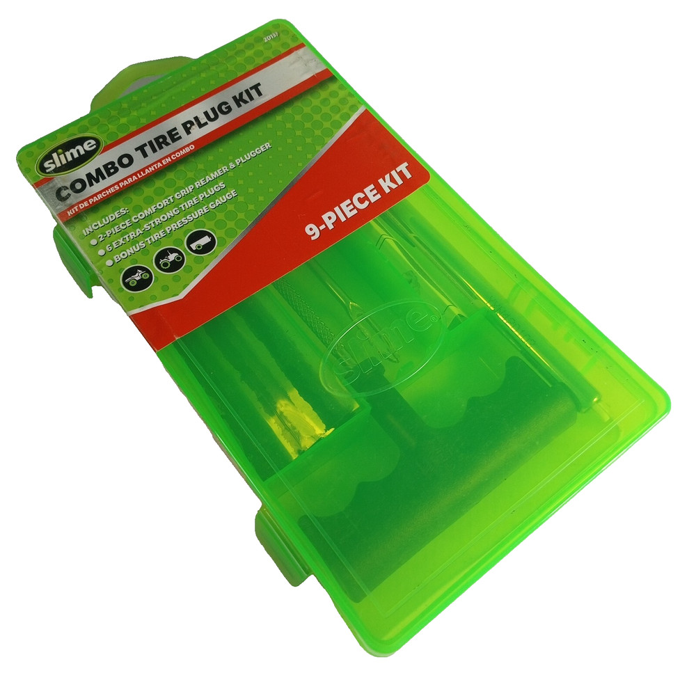 Slime 9pc Kit Combo Tire Plug Kit with Case - Model #20133
