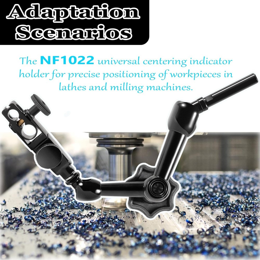 NF1022 Bracket Centering Indicator Bracket, Replaceable, for NOGA fine Adjust...