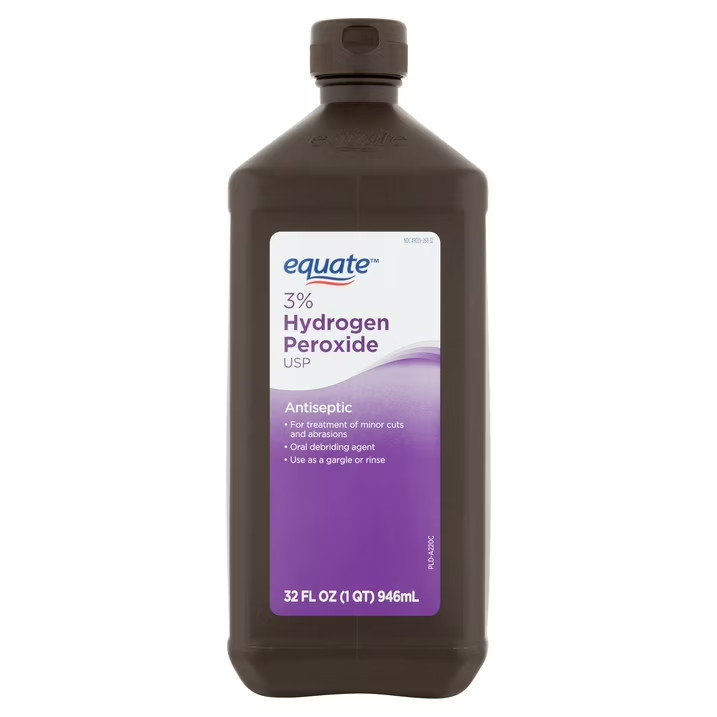 Equate 3% Hydrogen Peroxide Liquid USP Antiseptic, 32 fl oz Free Ship