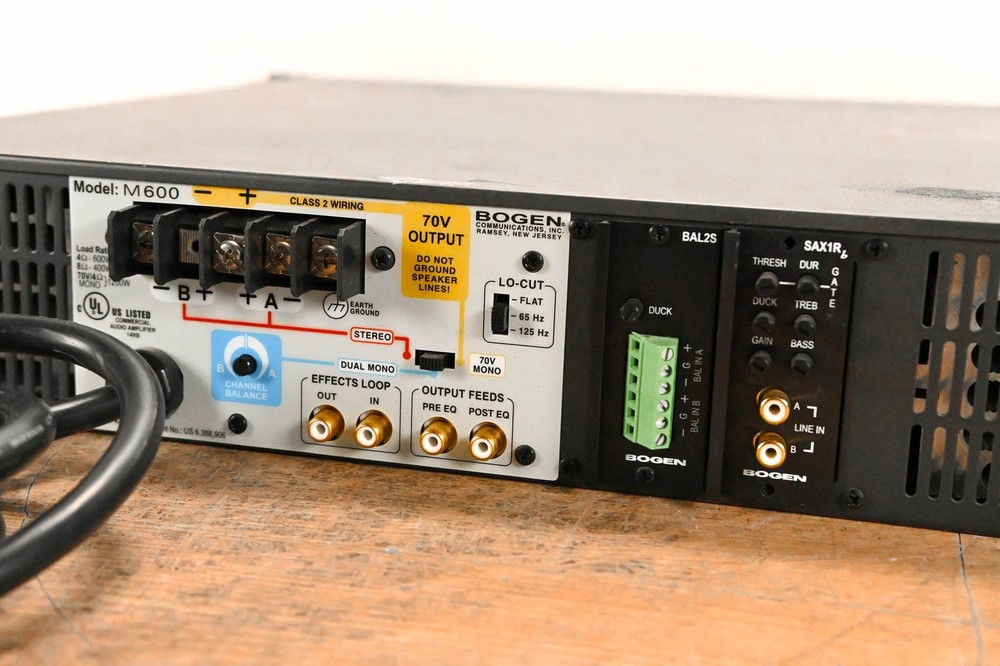 Bogen M600 M-Class Modular Power Amplifier CG01N8D