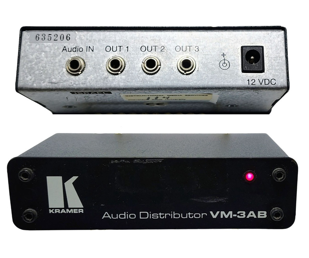 Kramer Tools VM-3AB 1:3 Stereo Audio Distribution Amplifier
