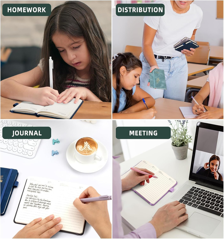 3 Pack Pocket Journaling Notebooks, A6 Small Notebook For Note Taking Journaling