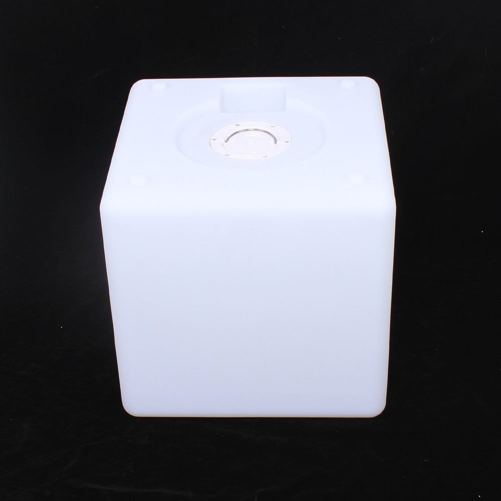 30cm Adjustable Brightness Cube LED Color Square Stool W/Infrared Remote Control