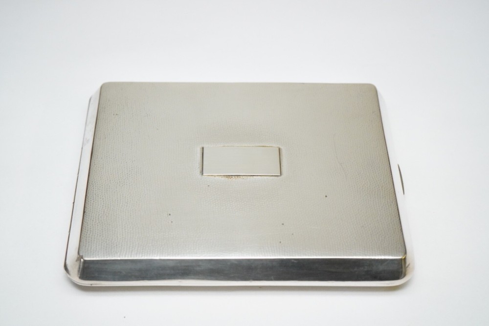 Outstanding HANDMADE Solid Silver Cigarette Case - Nanking - Business Card Case