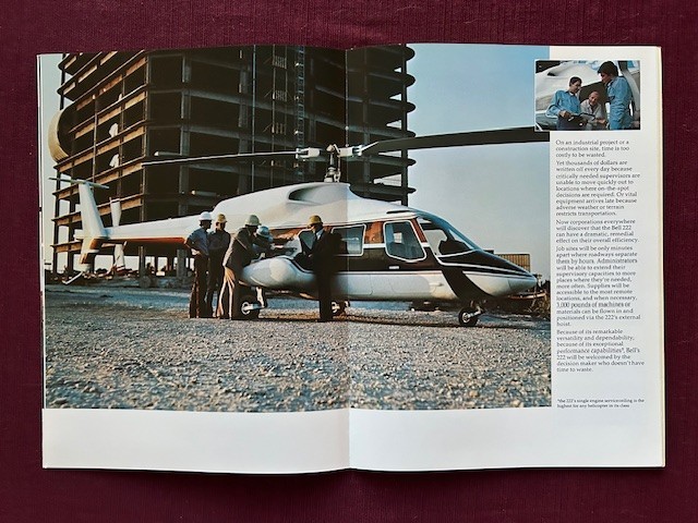 Bell 222 Twin 1977 Brochure