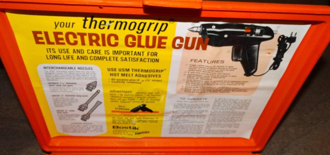 Bostich THERMOGRIP Model #207 160 watt Hot Melt Glue Gun Like Nu in case VGWC
