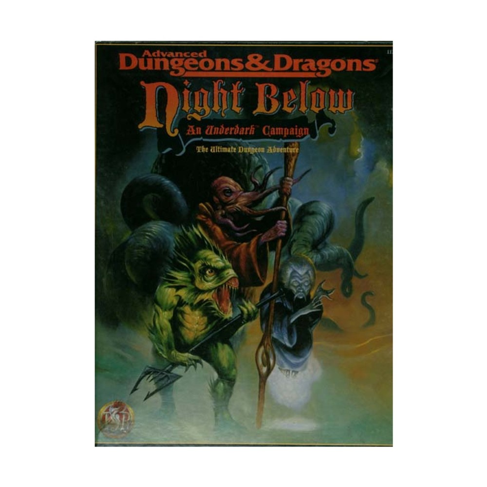 TSR AD&D 2nd Ed Night Below Fair/EX