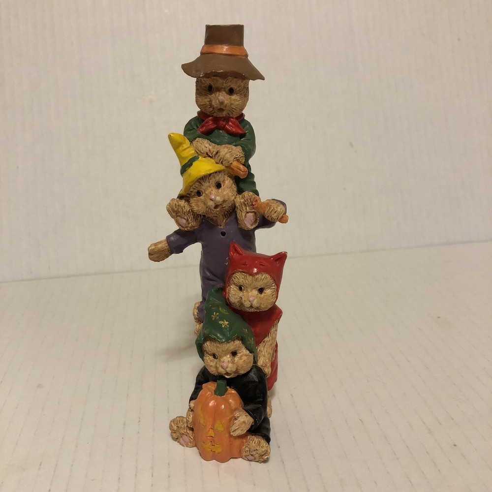 Fall Decor Bears Figurine, Stackable Bears Fall/Halloween Bears Figure