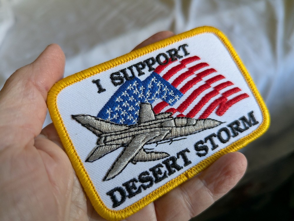 I Support Desert Storm embroidered patch 2.5" x 3.75"