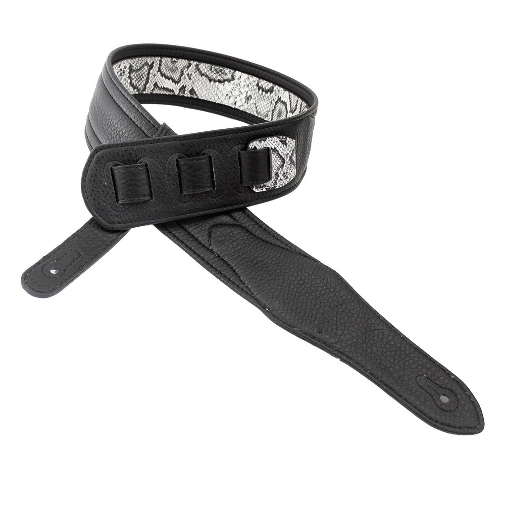 Walker & Williams SF-03 White & Black Snake Pattern Strap with Snakehead  