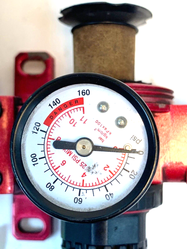 CENTRAL PNEUMATIC AIR FILTER REGULATOR LUBRICATOR UNIT 125 PSI MAX