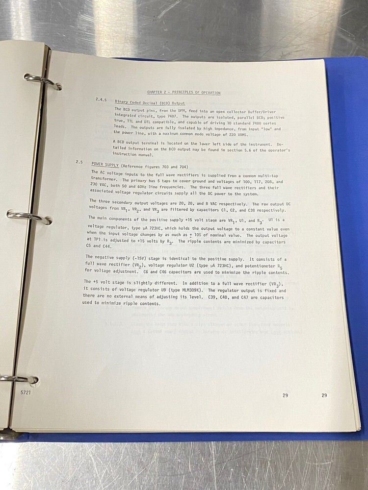 Cahn 4700 Balance Electronic - Users Guide / Instruction Book / Manual