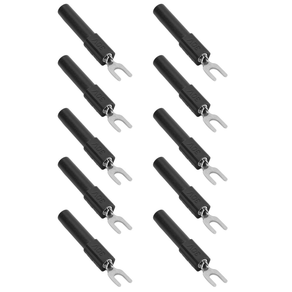 10pcs Fork Spade Wire Connectors High Quality Testing Multimeter Trending❀
