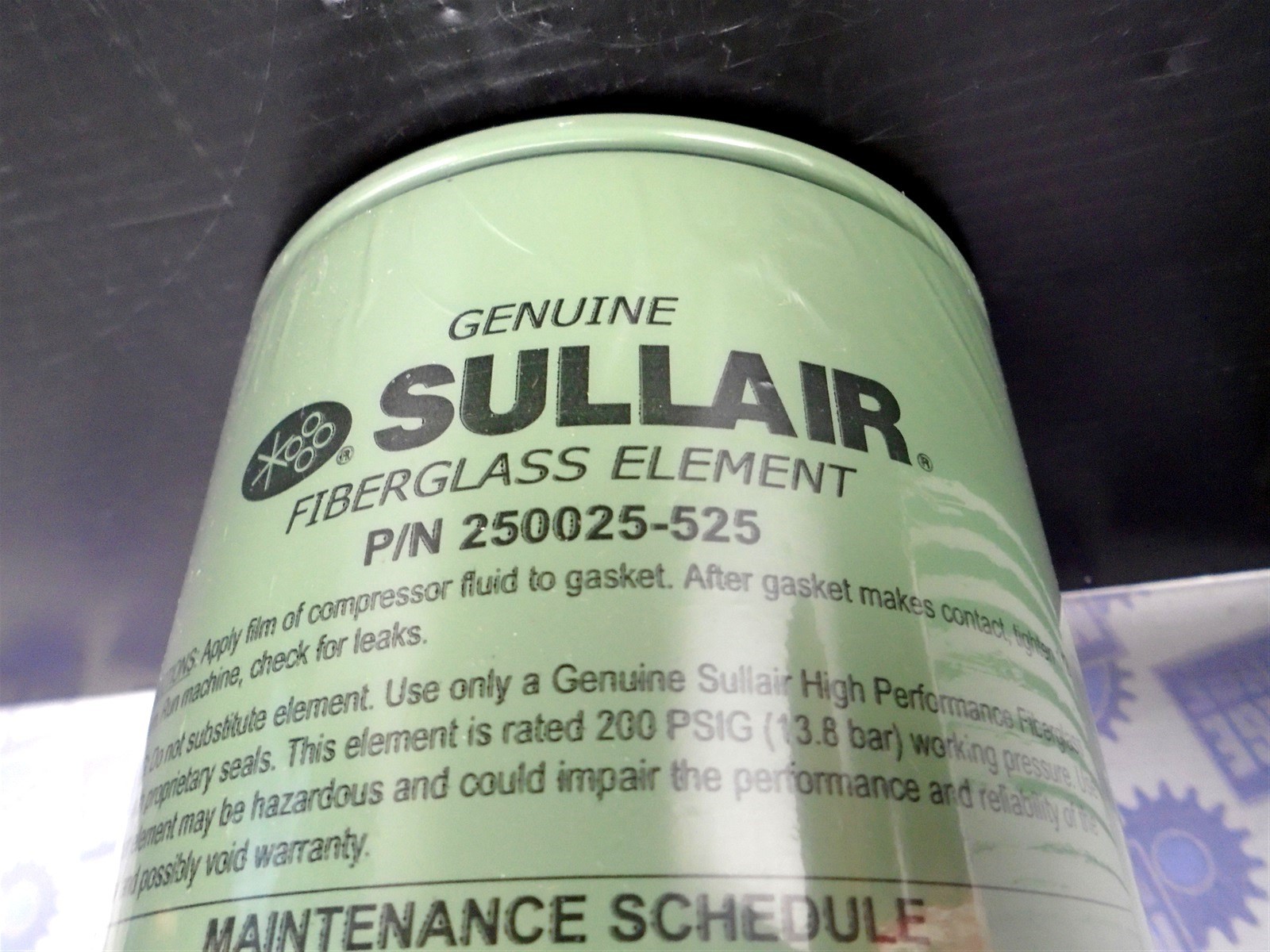Genuine SULLAIR - 250025-525 - OIL COOLANT FILTER For AIR COMPRESSOR -NEW in BOX