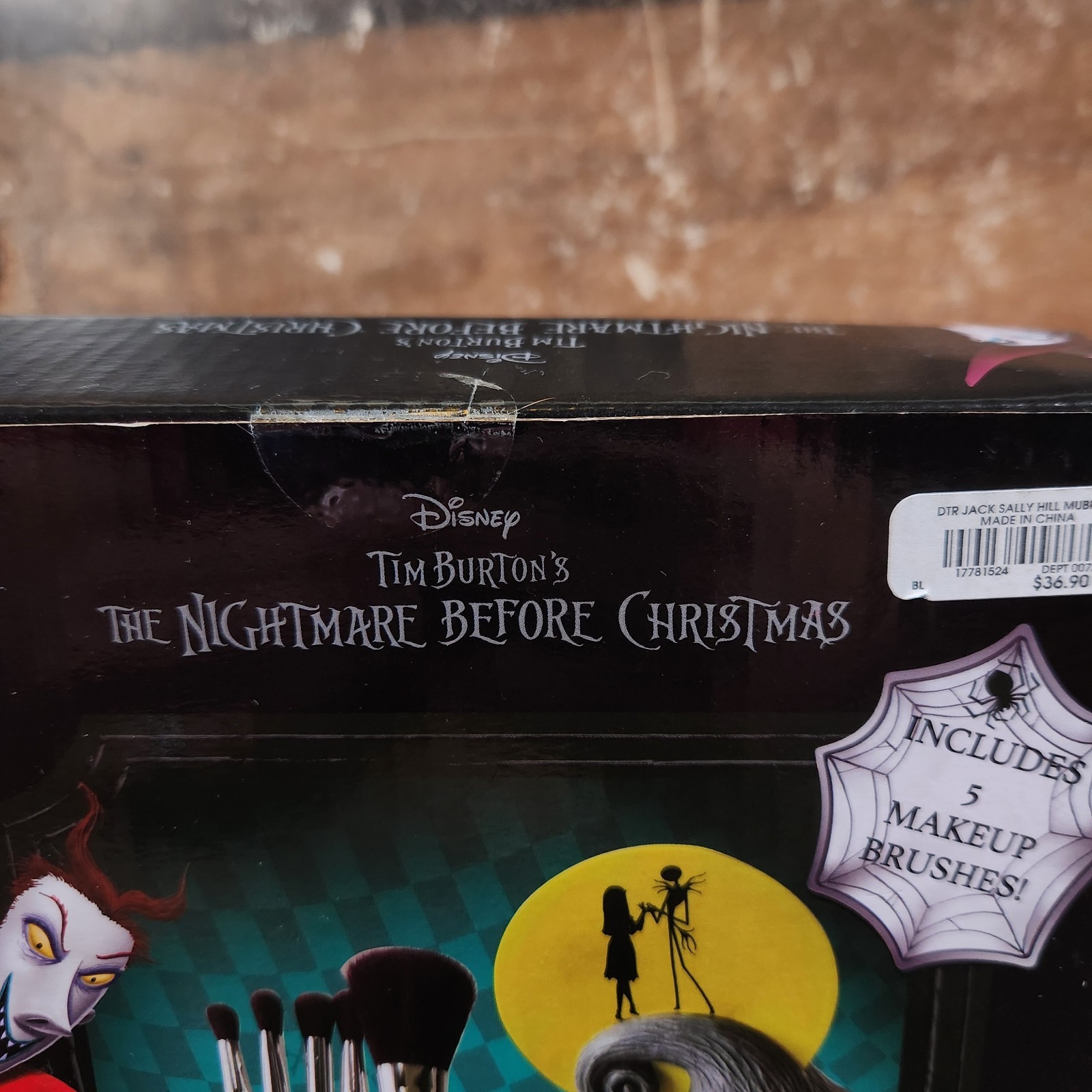 Nightmare Before Christmas Makeup Brush Kit Jack & Sally Spiral Hill