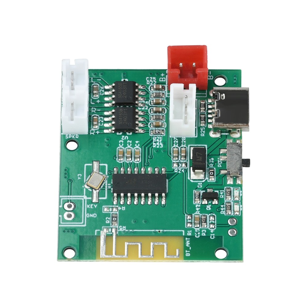 DC3.7V-5V Stereo 5.0 Bluetooth 5W+5W Bluetooth Decoder Module w/ Power Amplifier