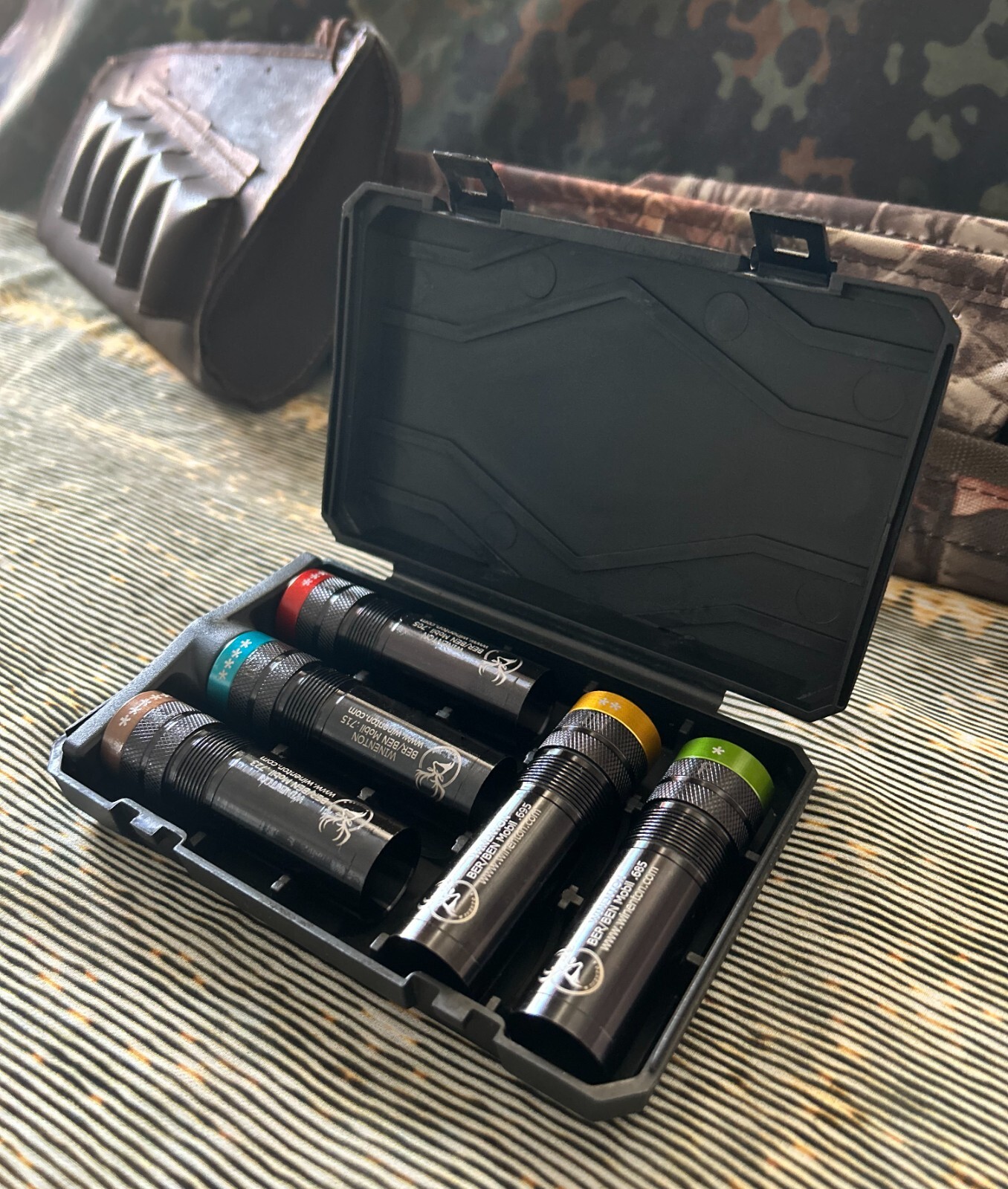 Beretta/Benelli Mobil Thread Extended Choke Tubes Set 12ga Black 5x / Winenton