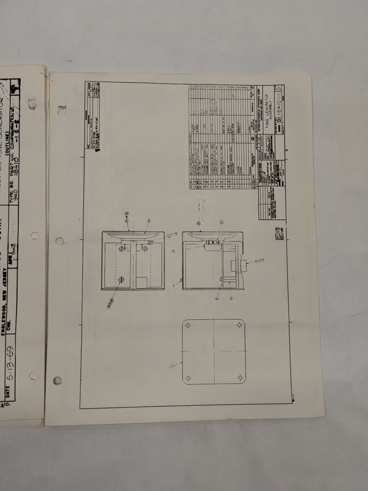 Intercontinental Dynamics 940-18410 Tone Generator Operation & Service Instruct.