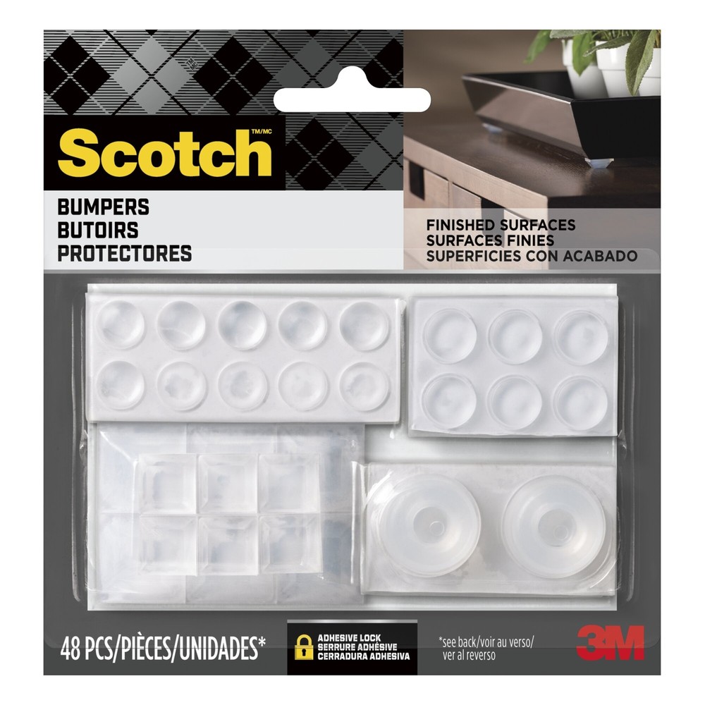 Scotch Bumpers SP942-NA, Clear Multi Shape Pack