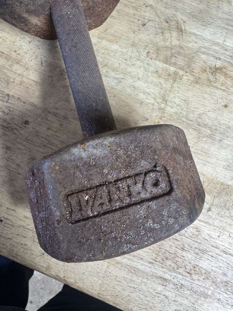 Vintage Ivanko 30lb Single Dumbbell