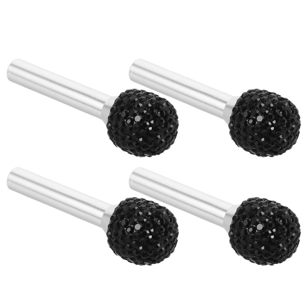 4 Pcs -encrusted Door Handle Car Lock Knobs Pull Pin Automobile Covers