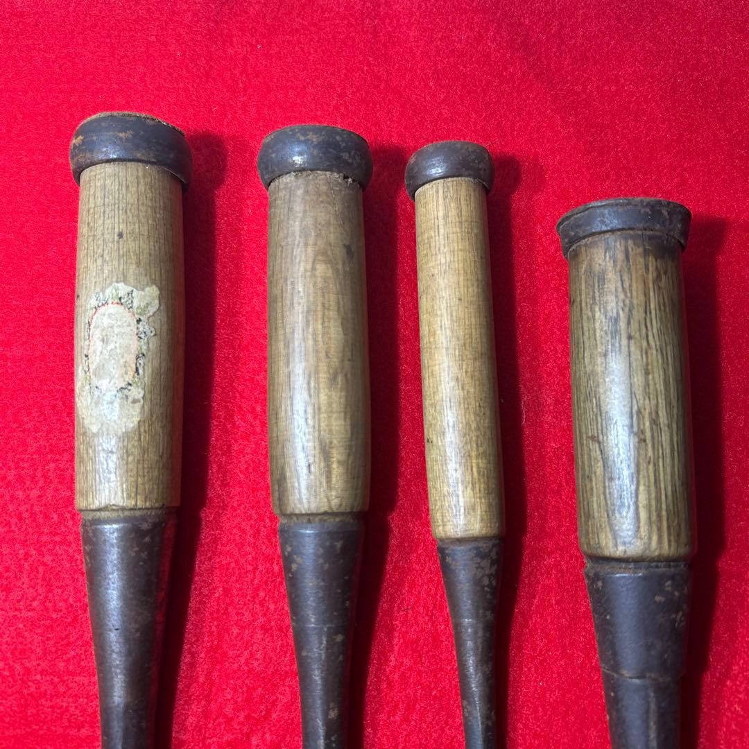 Shunhiro-Maru Chisel Masahiku-Maru Fukumitsu 4-Piece Woodworking Tool Set