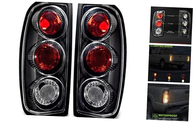 Tail Lights Assembly Taillights Compatible with Clear Fit 01-04 Frontier
