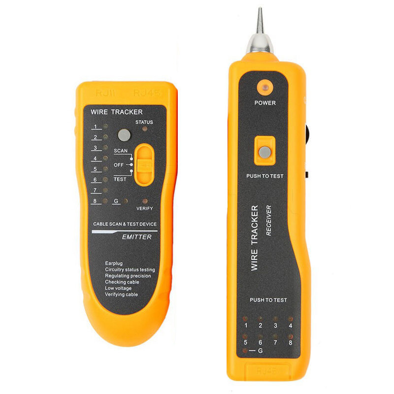 Network LAN Cable Tester Hunter RJ11 12 Cat 5e 6 7 Wire Tracker Ethernet Cable