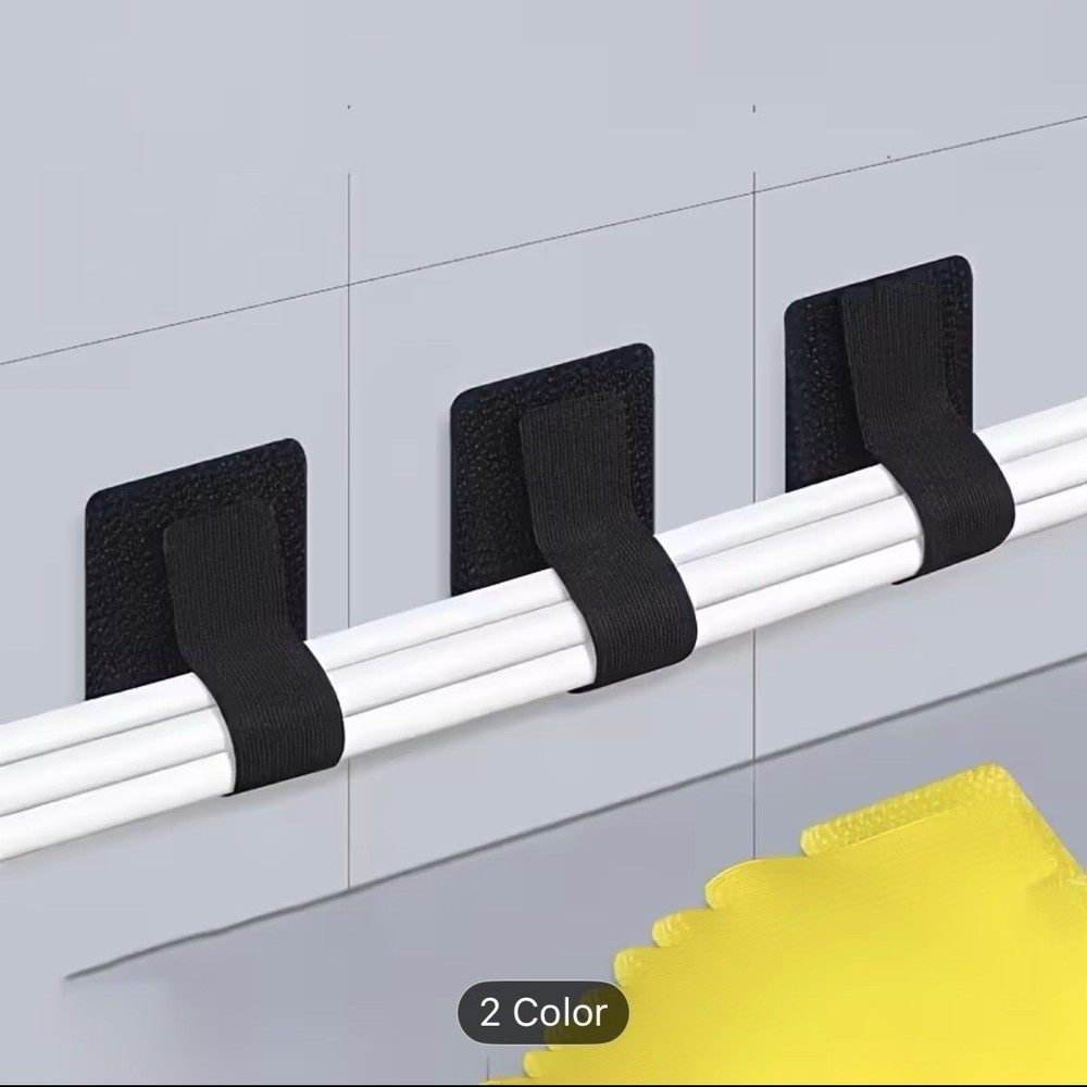 28PCS Cable Ties Self Adhesive Hook Loop Fasteners Wire Management Organizer