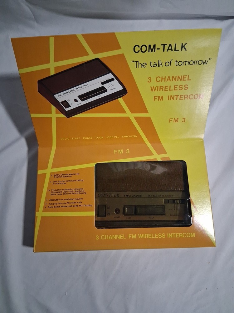 Com-talk 3 Channel Wireless Fm Intercom