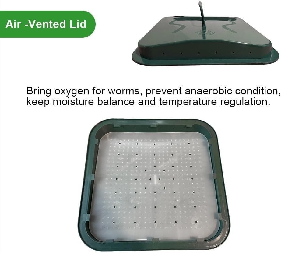 The Plus 5-Tray Worm Composter - Eco-Friendly Indoor & Outdoor Solution