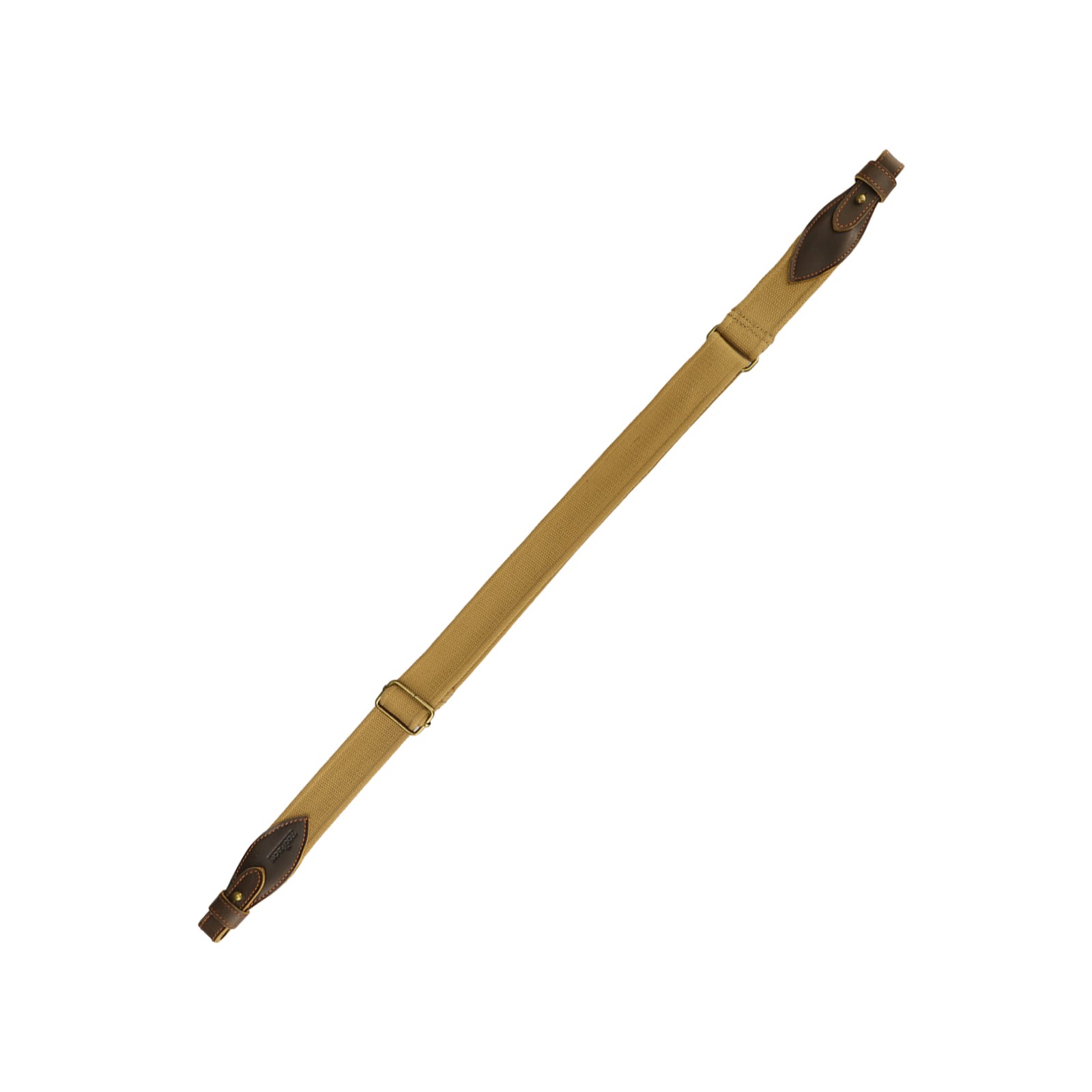 TOURBON Rifle/Shotgun Sling Webbing Strap Leather End+ Pair 1" Mount Swivels Set