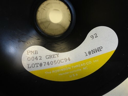 ROBINSON POLYESTER SEWING MACHINE THREAD SPOOL 0042 GRAY SIZE 92